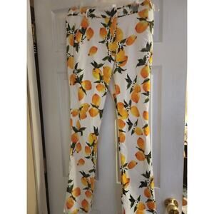 OVI Women's Lemmon Ankle Pant & White Casual Pants With Pockets Size Medium EUC